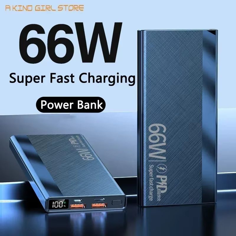 พาวเวอร์แบงค์30000mAh ชาร์จเร็วพิเศษ66W สำหรับ iPhone 13 14 Pro Huawei Xiaomi Samsung PD 20W ที่ชาร์จแบตเตอรี่ภายนอกพาวเวอร์แบงค์