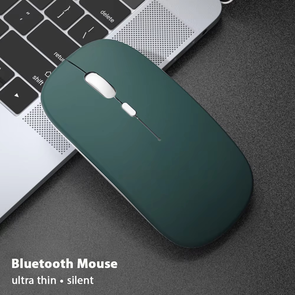 เมาส์บลูทูธเงียบ Marcaron คอมพิวเตอร์แล็ปท็อปเมาส์ไร้สายสําหรับ iPad Samsung แท็บเล็ต Universal Mice Noiseless