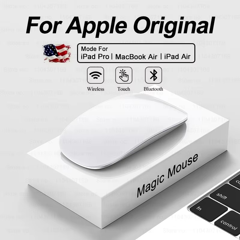 สําหรับ APPLE Original Multi-Touch Surface Magic Mouse สําหรับ MacBook Pro Air MINI แล็ปท็อปแท็บเล็ตพีซี iPad Bluetooth 5.0 เมาส์ไร้สาย