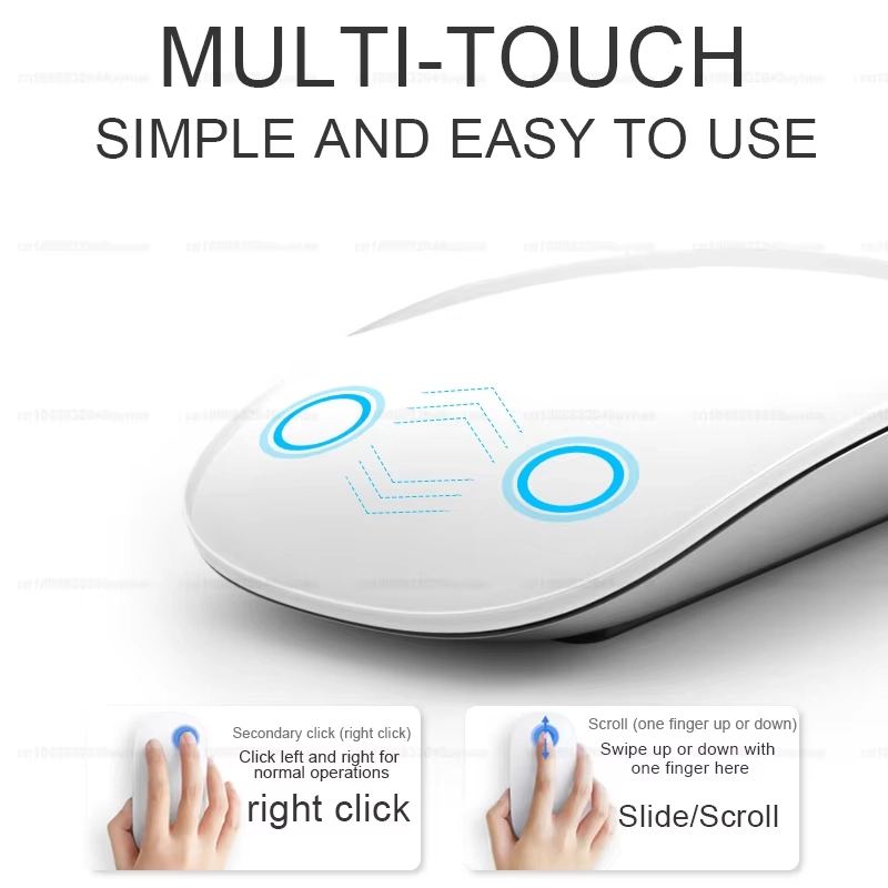 สําหรับ APPLE Original Multi-Touch Surface Magic Mouse สําหรับ MacBook Pro Air MINI แล็ปท็อปแท็บเล็ตพีซี iPad Bluetooth 5.0 เมาส์ไร้สาย