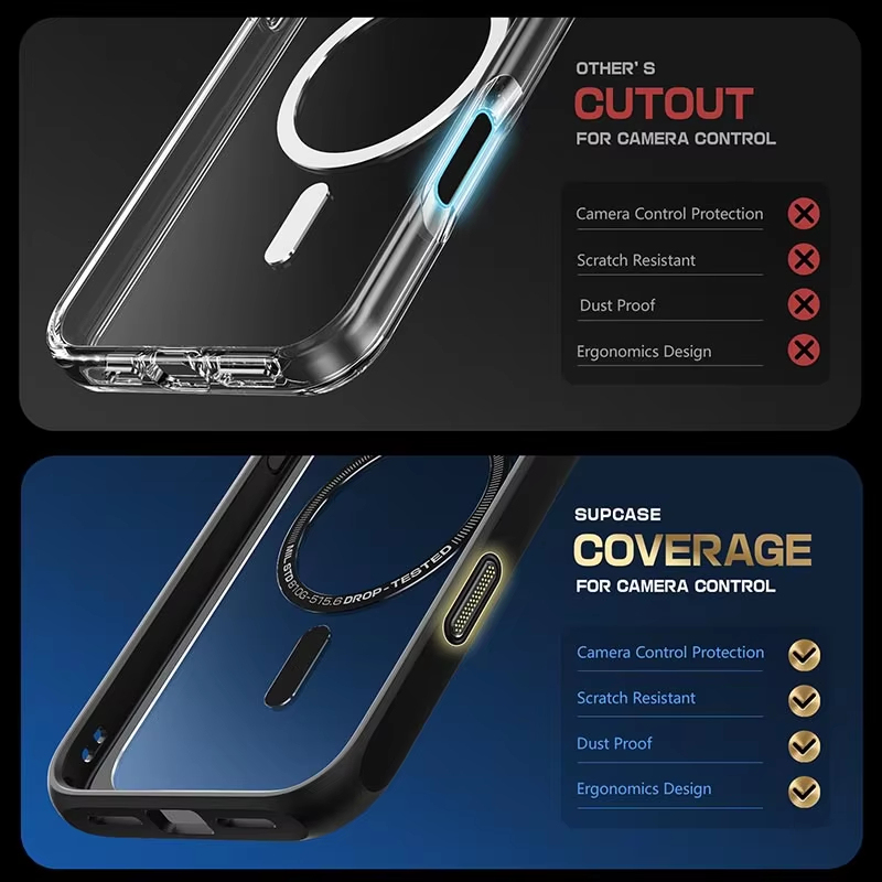 SUPCASE For iPhone 16 Pro Case พร้อมปุ่มควบคุมการจับกล้อง UB MAG Series บางป้องกันเคสโทรศัพท์แม่เหล็ก MagSafe