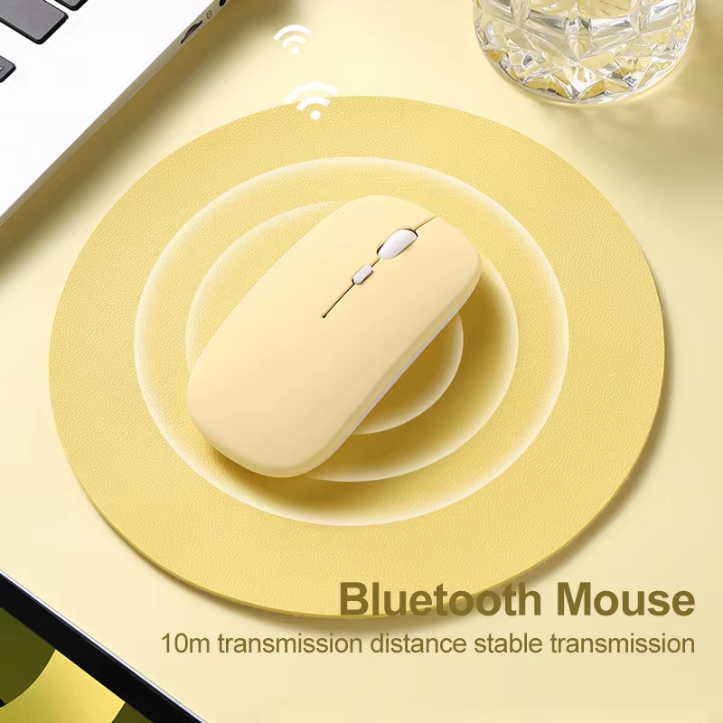 เมาส์ไร้สายบลูทูธแบบพกพา Magic Silent Ergonomic Mice สําหรับแล็ปท็อป iPad แท็บเล็ตโน้ตบุ๊คโทรศัพท์มือถือ Office Gaming Mouse