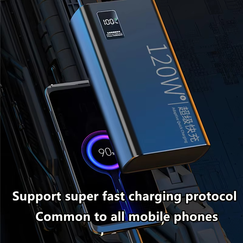 พาวเวอร์แบงค์ 120W สําหรับการชาร์จ Xiaomi Super Fast 200000 mAh ความจุขนาดใหญ่พิเศษสําหรับแบตเตอรี่ภายนอกสําหรับแล็ปท็อปโทรศัพท์มือถือ