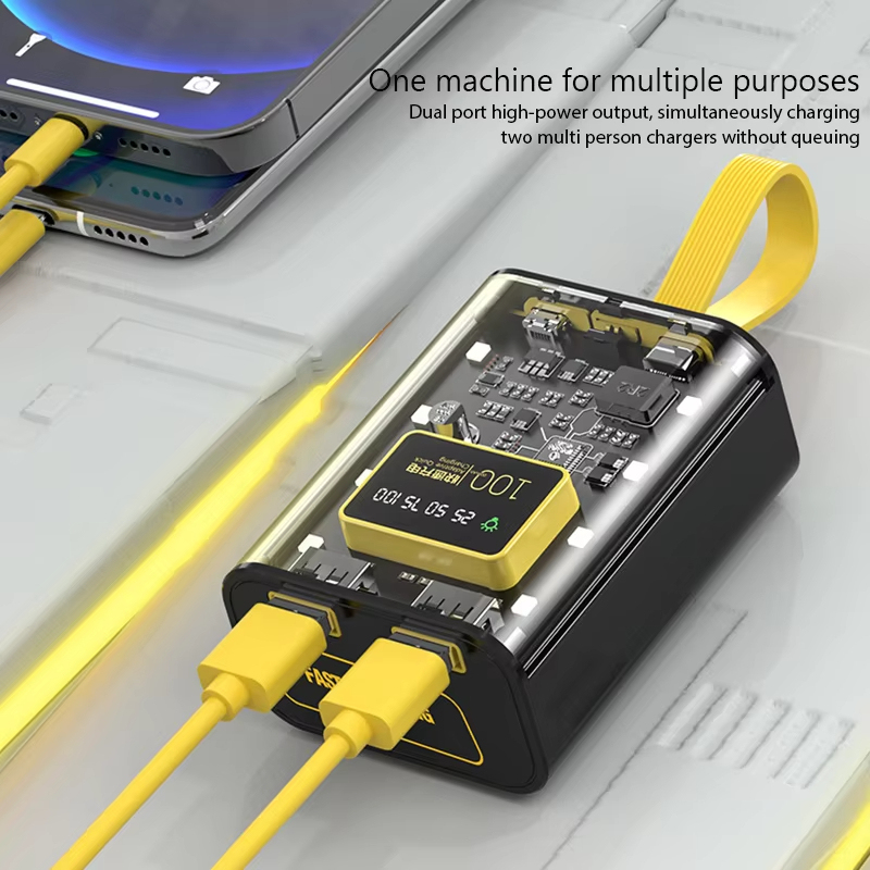 18650 DIY Power Bank กล่องแบตเตอรี่ Charger Case Dual USB ชาร์จพร้อม Night Light ชาร์จ Power Bank ไม่มีแบตเตอรี่