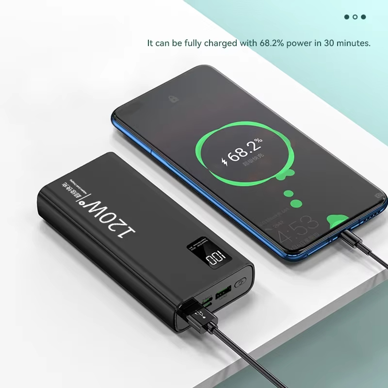 Xiaomi 120W ความจุสูง Power Bank 50000mAh Fast CHARGING Powerbank เครื่องชาร์จแบตเตอรี่แบบพกพาสําหรับ iPhone Samsung Huawei