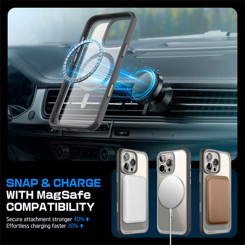 SUPCASE For iPhone 16 Pro Case พร้อมปุ่มควบคุมการจับกล้อง UB MAG Series บางป้องกันเคสโทรศัพท์แม่เหล็ก MagSafe