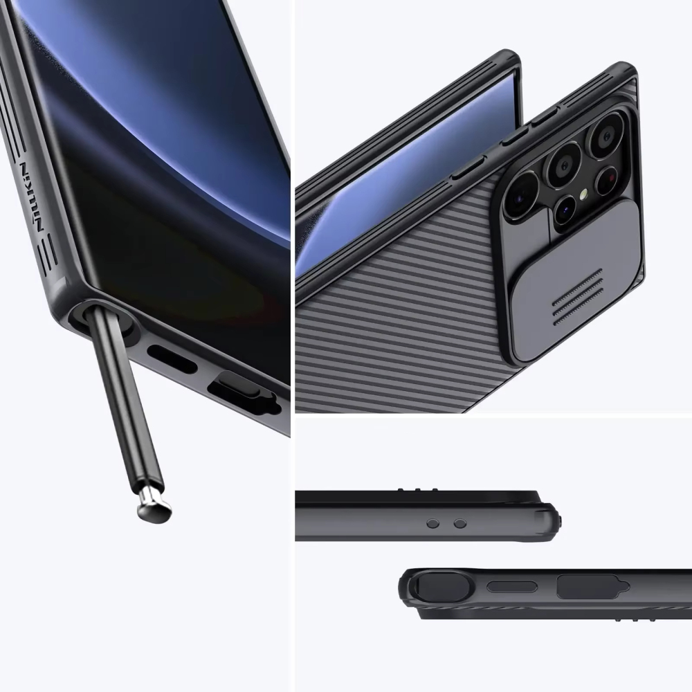 NillkinสําหรับSamsung Galaxy S25 S24 S23 S22 Ultra Plus FE A55 A35 สไลด์Proกล้องSlimทนทานโทรศัพท์บางกันกระแทก