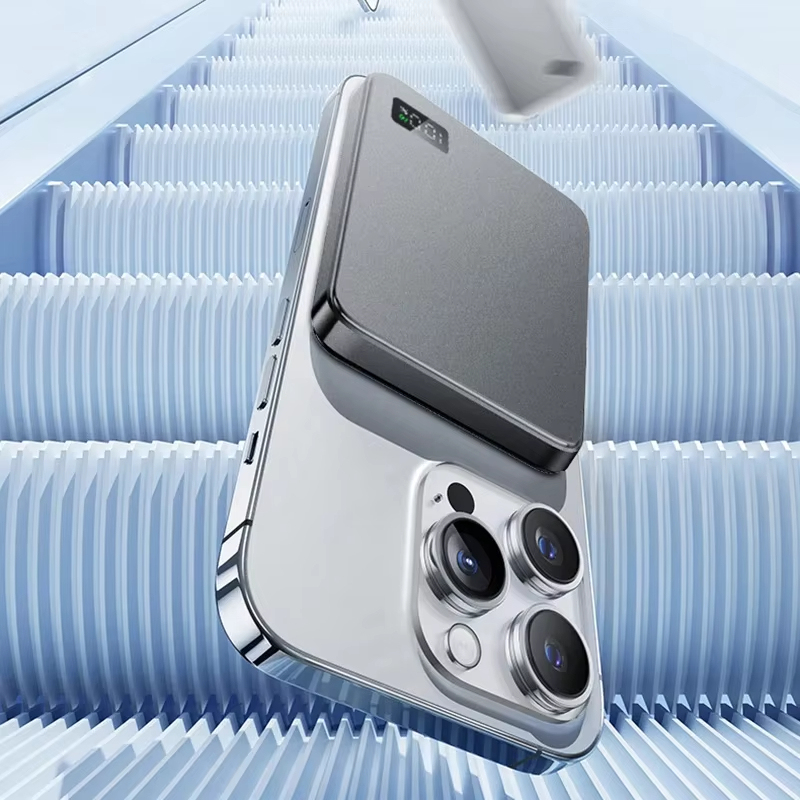 Xiaomi 10000mAh 3-in-1 Magsafe Magnetic Wireless Power Bank PD20W Fast ชาร์จแบบพกพาภายนอกสําหรับ Magsafe สําหรับ Iphone