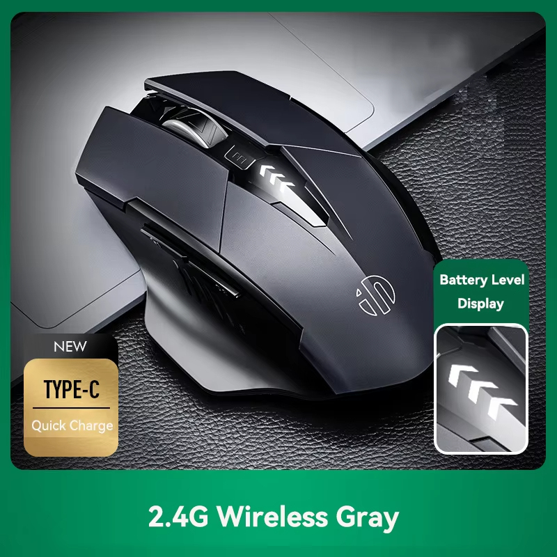 เมาส์ไร้สายบลูทูธแบบชาร์จไฟได้ 2.4G PM6 เมาส์ไร้สาย Office Mute สนับสนุน PC แล็ปท็อปแท็บเล็ต Gamer เมาส์สําหรับคอมพิวเตอร์