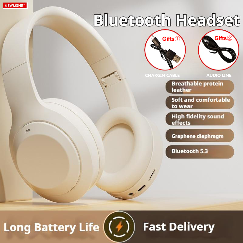 ไร้สายบลูทูธ 5.3 หูฟังหูฟังสเตอริโอไฮไฟสเตอริโอ True Sport Gamer หูฟัง TF/AUX เครื่องเล่นเพลง HD Mic ของขวัญ