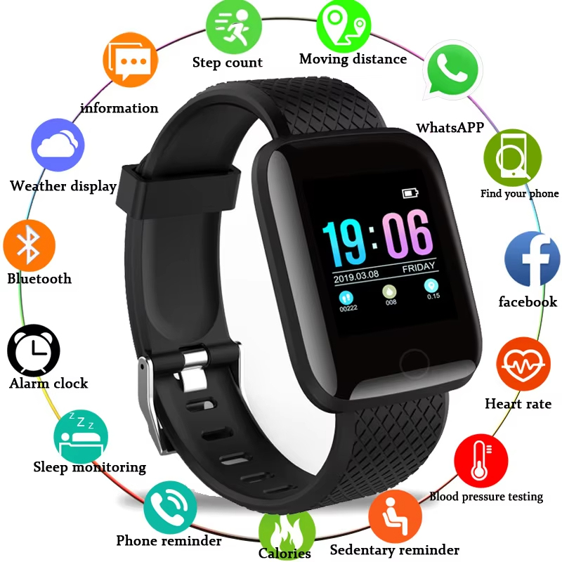D13สมาร์ทนาฬิกาผู้ชายความดันโลหิตกันน้ำ Smartwatch Heart Rate Monitor ฟิตเนส Tracker กีฬานาฬิกาสำหรับ Android IOS