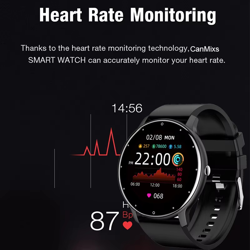 ZL02D สมาร์ทวอชสำหรับผู้ชาย Full Touch Screen สายรัดข้อมือฟิตเนส IP68กันน้ำ Bluetooth Smartwatch สำหรับสมาร์ทโฟนสำหรับผู้ชายผู้ชาย2023
