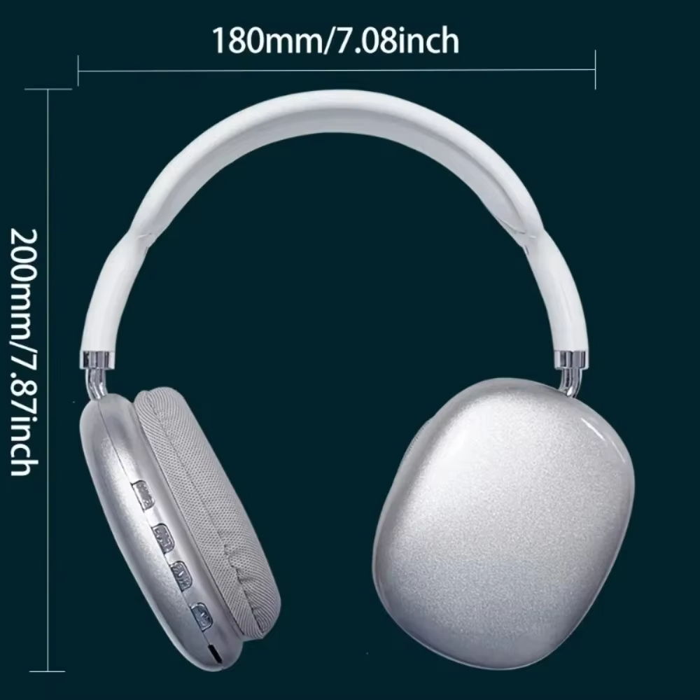 ใหม่ P9Air MAX หูฟังไร้สายบลูทูธตัดเสียงรบกวน Mic Pods Over Ear ชุดหูฟังสําหรับเล่นเกมกีฬาสําหรับ Apple