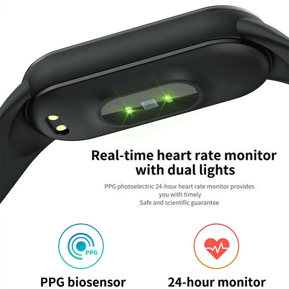 M5สมาร์ทกันน้ำกีฬานาฬิกาสมาร์ทนาฬิกาผู้ชายผู้หญิงความดันโลหิต Heart Rate Monitor สร้อยข้อมือฟิตเนสสำหรับ Android IOS