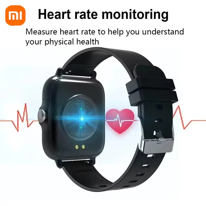Xiaomi สมาร์ทวอท์ชพร้อมหูฟัง Lady ของขวัญกีฬาฟิตเนสนาฬิกา Heart Rate Monitor Smartwatch กันน้ําสําหรับ IPhone Samsung