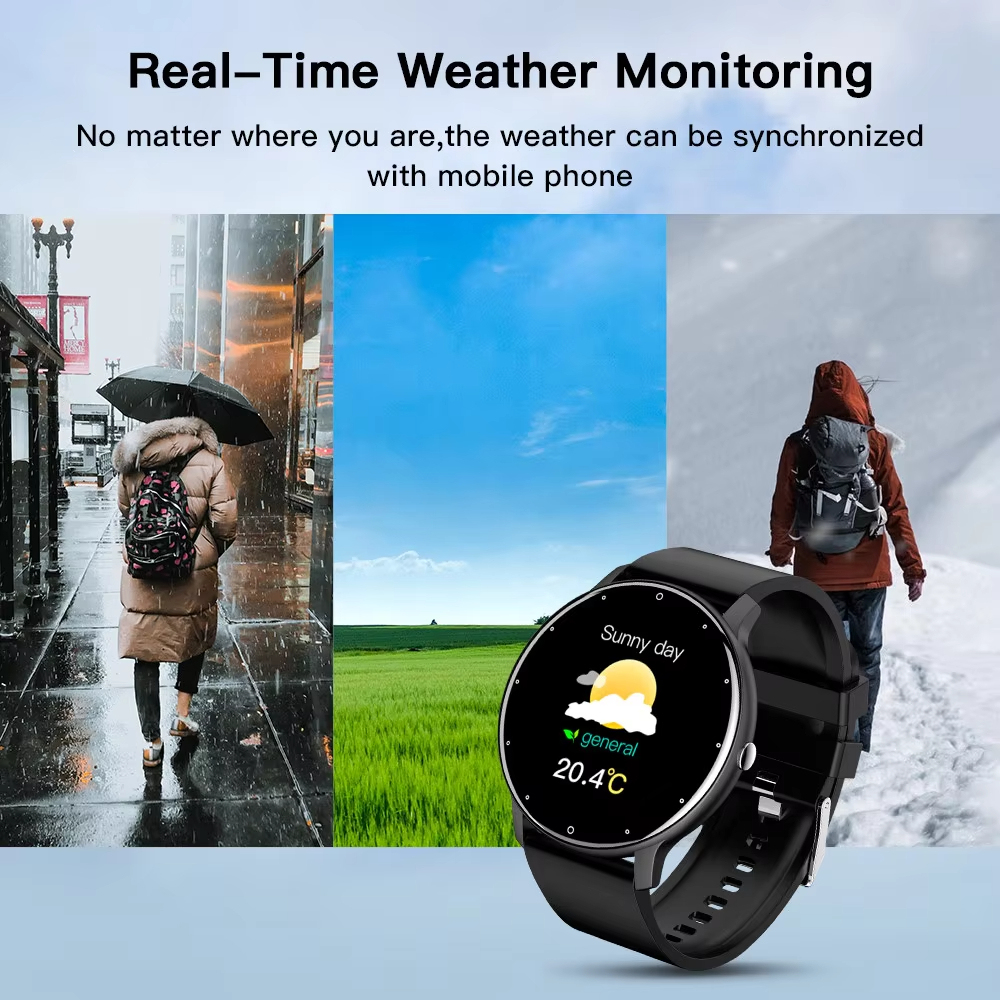 ZL02D สมาร์ทวอชสำหรับผู้ชาย Full Touch Screen สายรัดข้อมือฟิตเนส IP68กันน้ำ Bluetooth Smartwatch สำหรับสมาร์ทโฟนสำหรับผู้ชายผู้ชาย2023