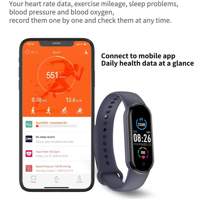 XIAOMI Mijia สมาร์ทวอท์ชสร้อยข้อมือนาฬิกาเคลื่อนไหวขั้นตอนบลูทูธข้อมูลโทรศัพท์ซิงโครนัสสมาร์ทวอทช์สําหรับนักเรียนชายหญิง