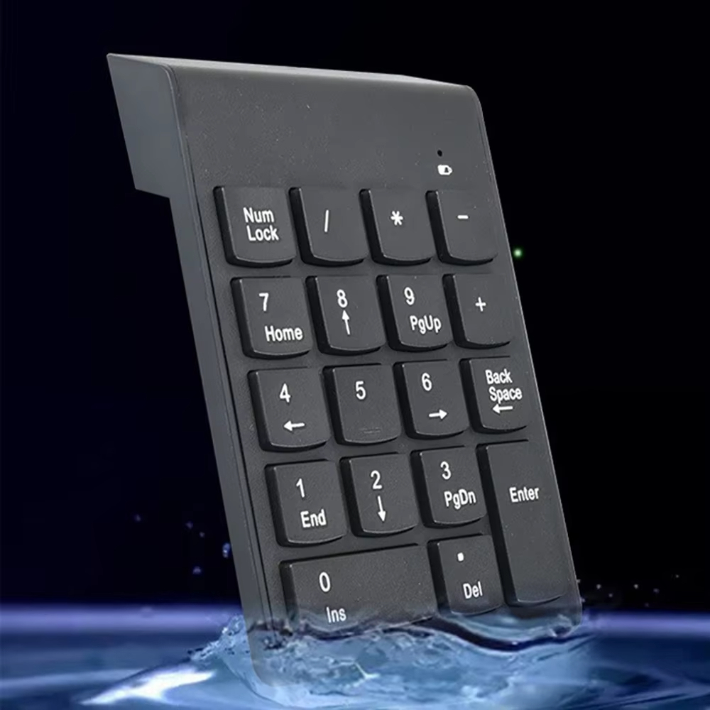 มินิไร้สายคีย์บอร์ด2.4GHz 18คีย์ดิจิตอล Pave Numpad สำหรับ Accounting Teller แล็ปท็อปแท็บเล็ตโน้ตบุ๊ค
