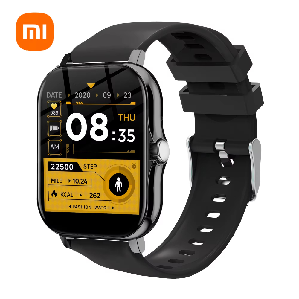 Xiaomi สมาร์ทนาฬิกาผู้หญิงผู้ชายเลดี้ของขวัญกีฬาฟิตเนสนาฬิกา Heart Rate Monitor Smartwatch กันน้ําสําหรับโทรศัพท์ Android IOS