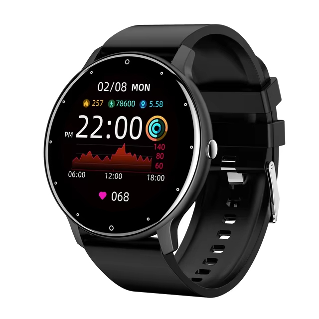 ZL02D สมาร์ทวอชสำหรับผู้ชาย Full Touch Screen สายรัดข้อมือฟิตเนส IP68กันน้ำ Bluetooth Smartwatch สำหรับสมาร์ทโฟนสำหรับผู้ชายผู้ชาย2023