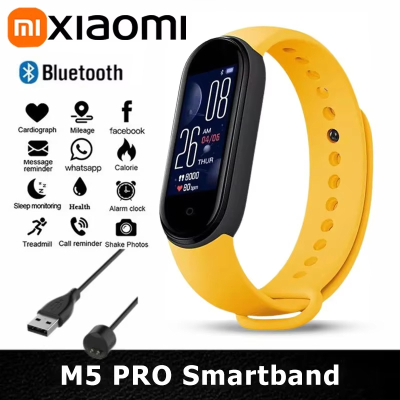 Xiaomi Smartbandนาฬิกานับขั้นตอนบลูทูธข้อมูลโทรศัพท์ซิงโครนัสSmartwatchสําหรับผู้ชายผู้หญิงนักเรียน 2025 ใหม่