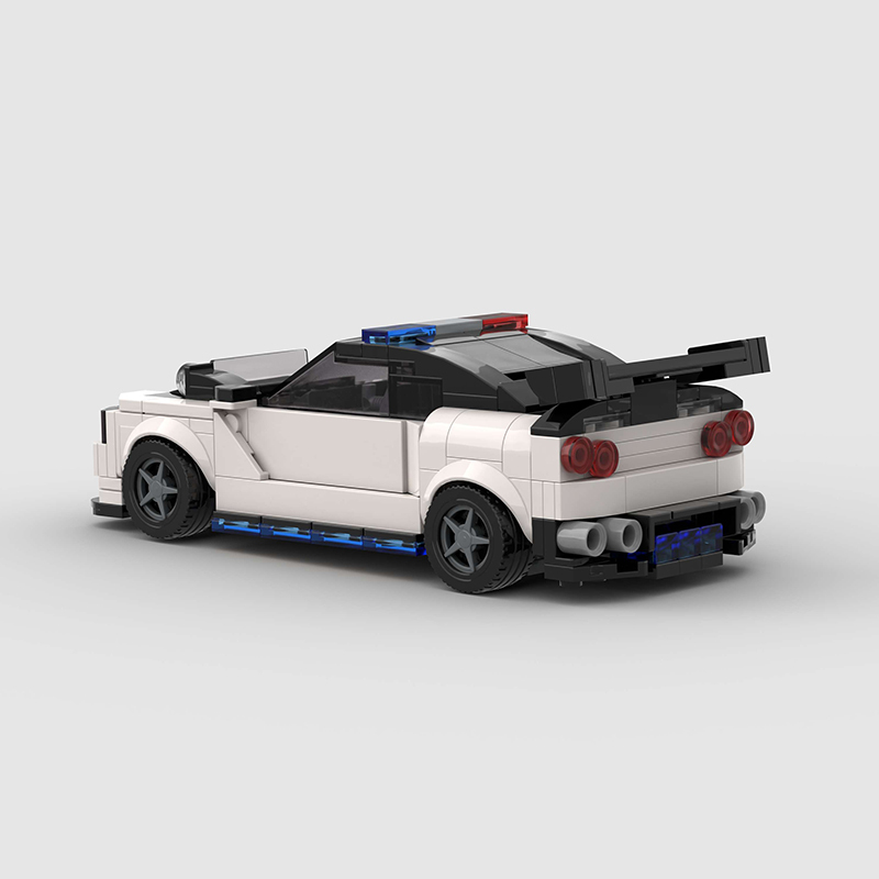 Nissan R34 GTR MOC Car Building Block Super race Vehicle Brick
