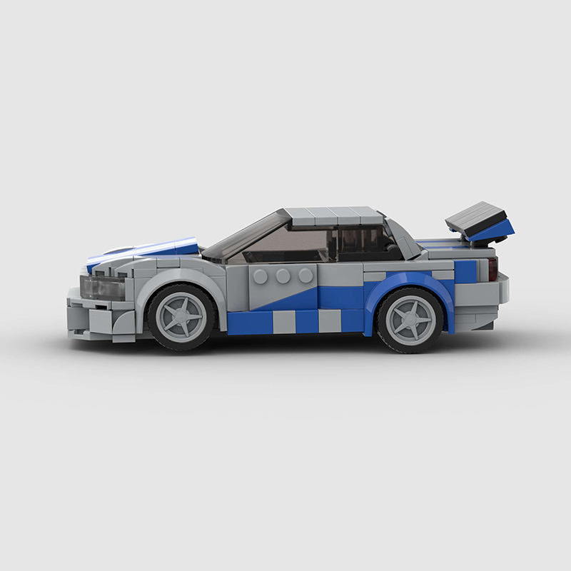 Nissan GTR MOC Car Model Building Block Super race Vehicle Brick