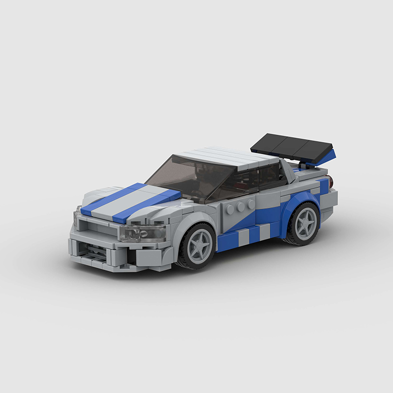 Nissan GTR MOC Car Model Building Block Super race Vehicle Brick