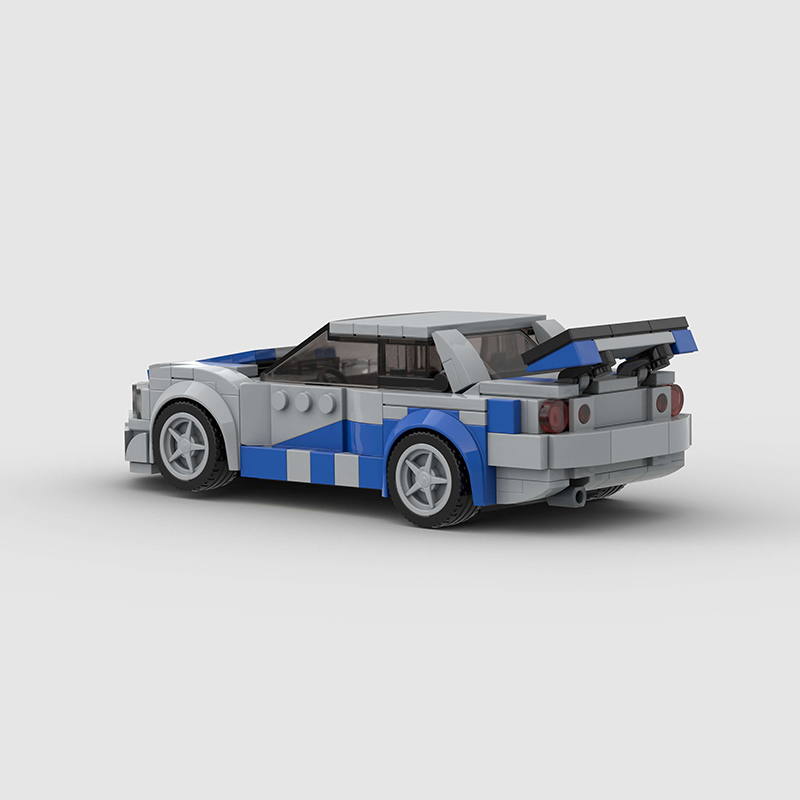 Nissan GTR MOC Car Model Building Block Super race Vehicle Brick