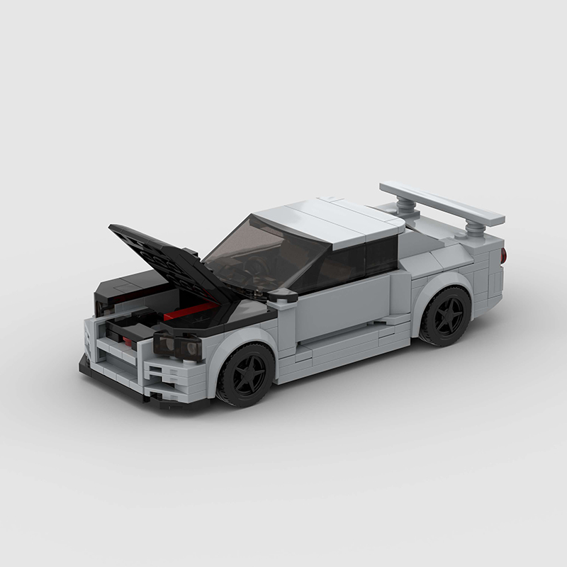 Nissan Skyline GTR R34 MOC Car Building Block Super race Vehicle Brick