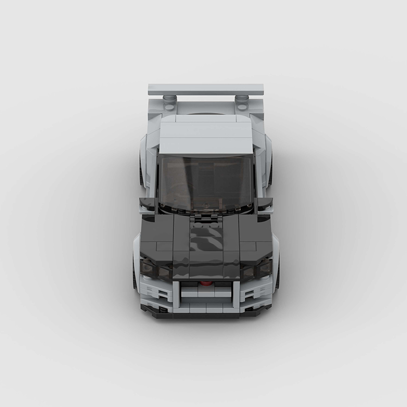 Nissan Skyline GTR R34 MOC Car Building Block Super race Vehicle Brick
