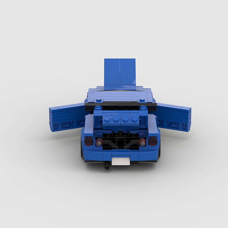 Nissan Skyline R34 GTR MOC Car Building Block Super race Vehicle Brick