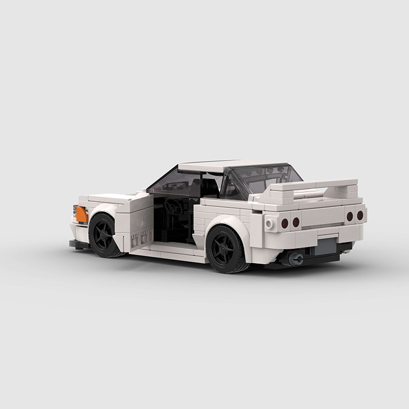 Nissan Skyline R34 GTR MOC Car Building Block Super race Vehicle Brick