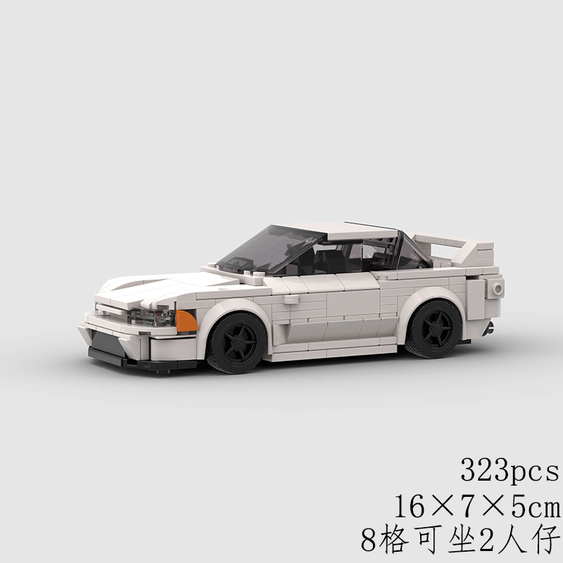 Nissan Skyline R34 GTR MOC Car Building Block Super race Vehicle Brick