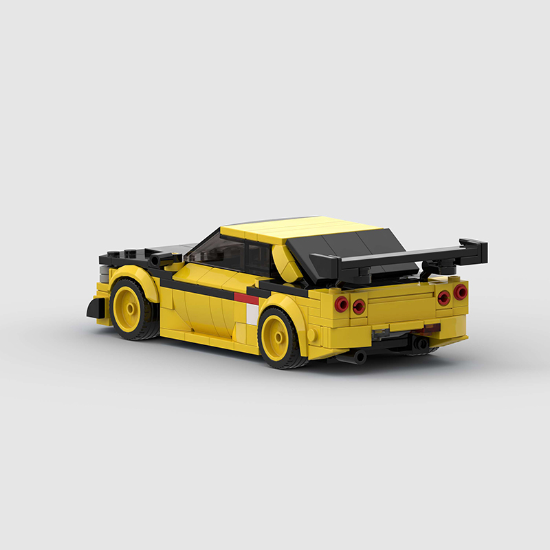Nissan GTR MOC Car Model Building Block Super race Vehicle Brick