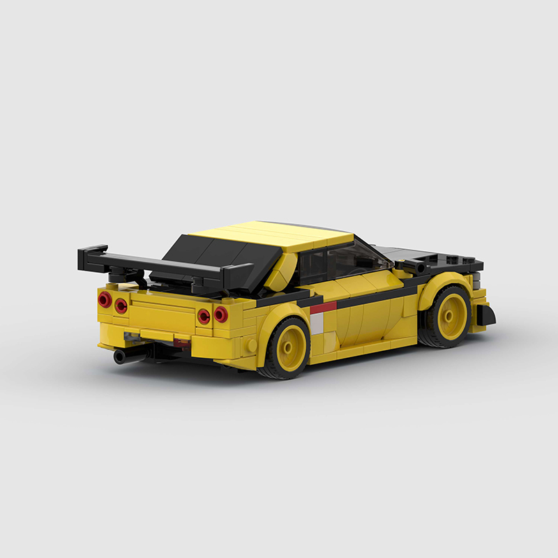 Nissan GTR MOC Car Model Building Block Super race Vehicle Brick
