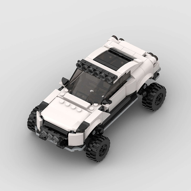 Nissan GTR pit bull offroad concept Brick MOC Car Model Building Block