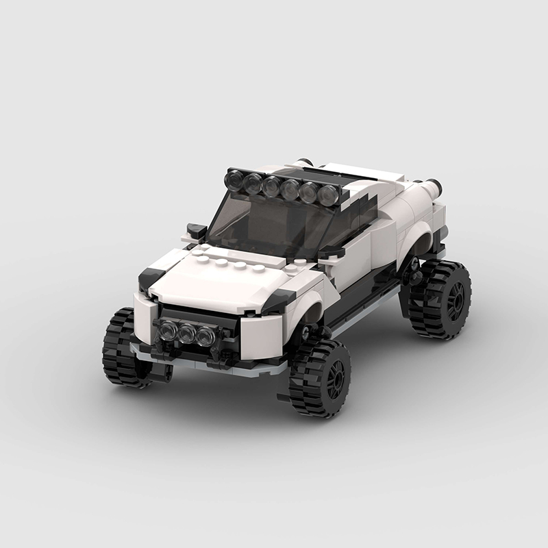 Nissan GTR pit bull offroad concept Brick MOC Car Model Building Block