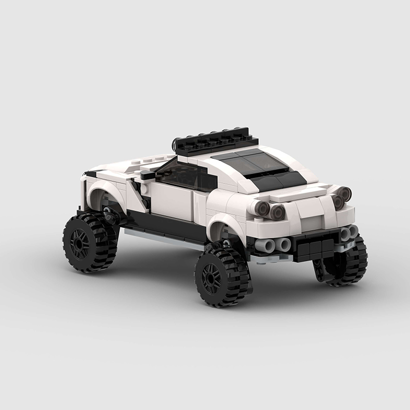 Nissan GTR pit bull offroad concept Brick MOC Car Model Building Block