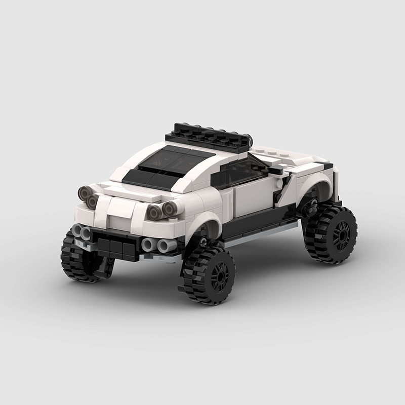 Nissan GTR pit bull offroad concept Brick MOC Car Model Building Block