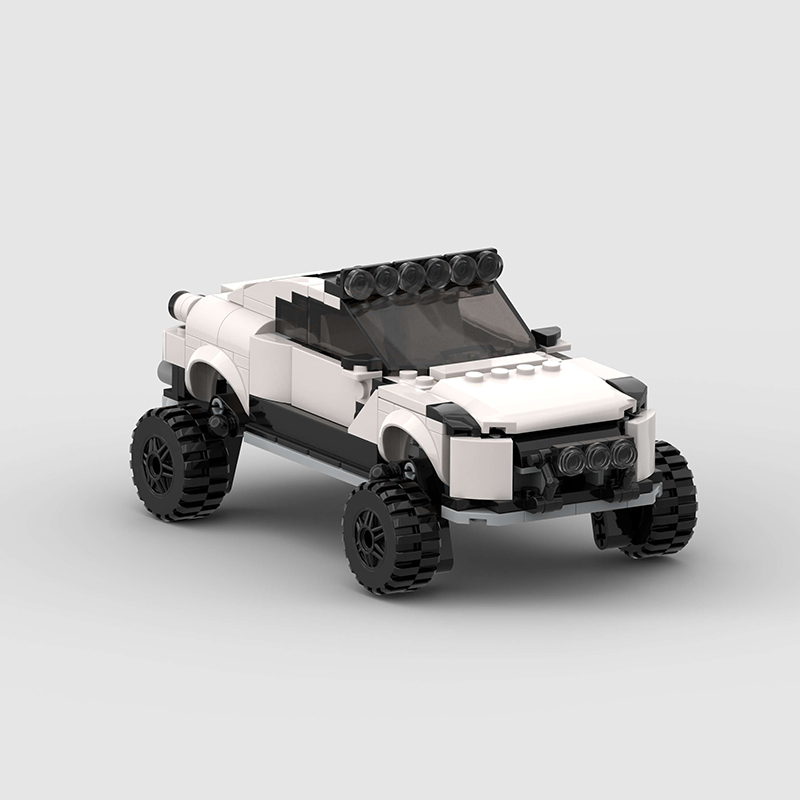 Nissan GTR pit bull offroad concept Brick MOC Car Model Building Block