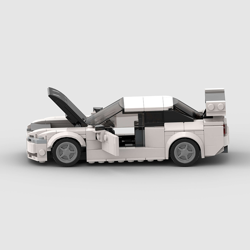 Nissan Skyline GTR R34 MOC Car Building Block Super Race Vehicle Brick