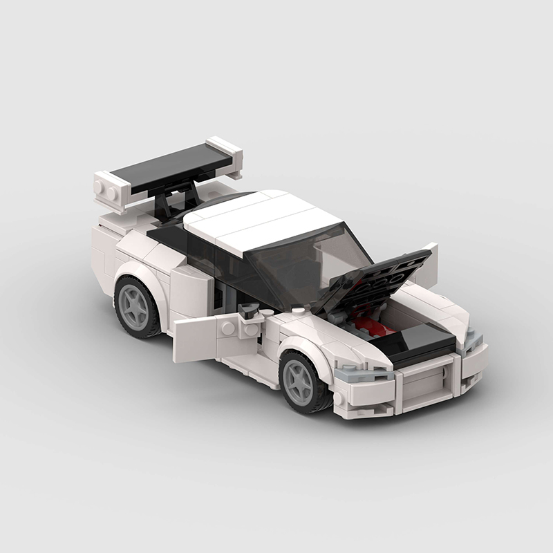 Nissan Skyline GTR R34 MOC Car Building Block Super Race Vehicle Brick