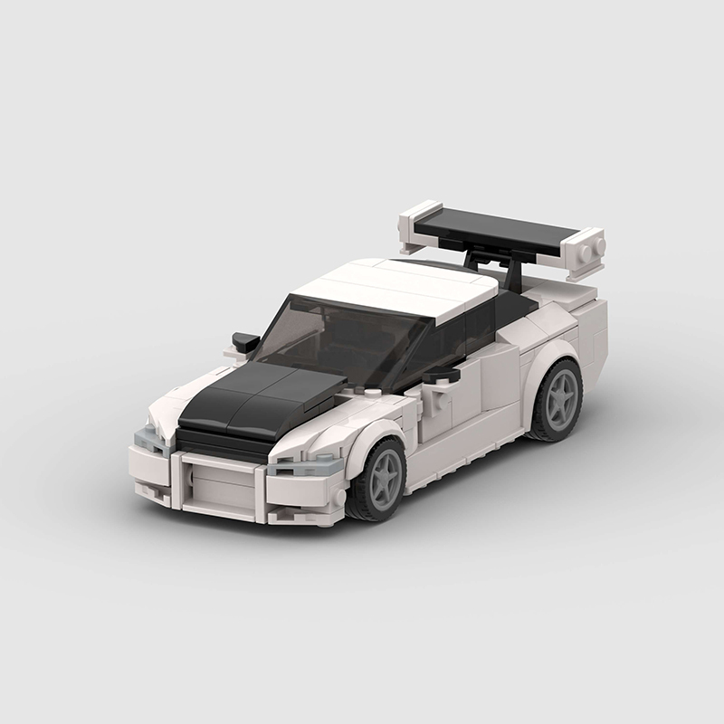 Nissan Skyline GTR R34 MOC Car Building Block Super Race Vehicle Brick