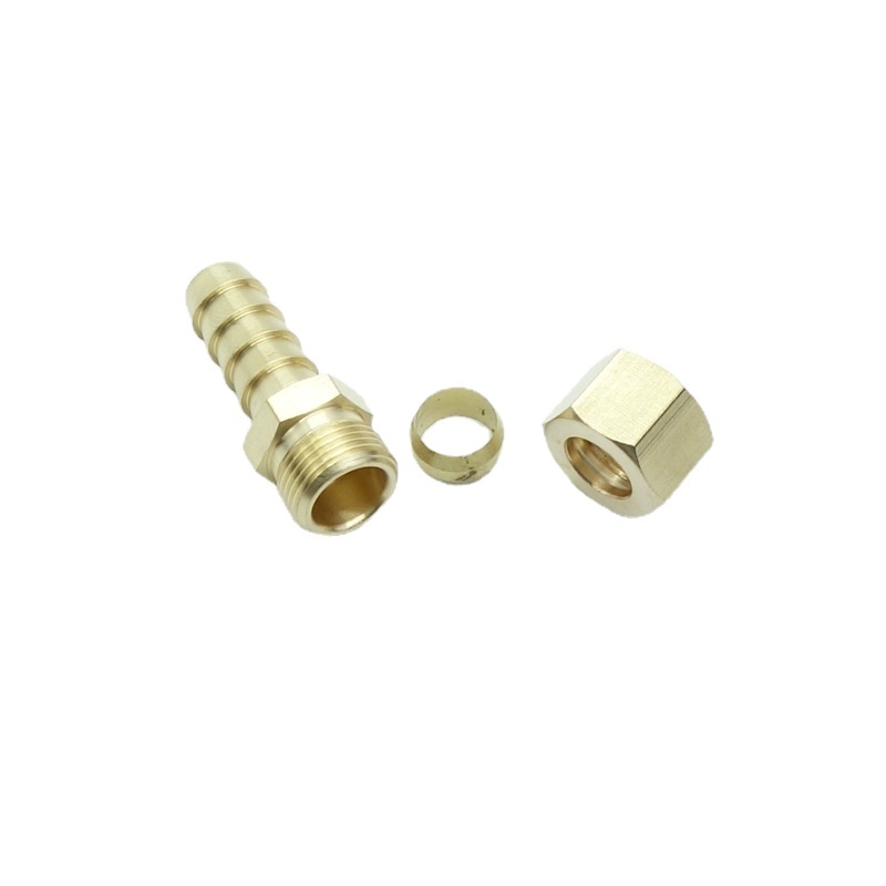 Brass Compression Barb Fitting