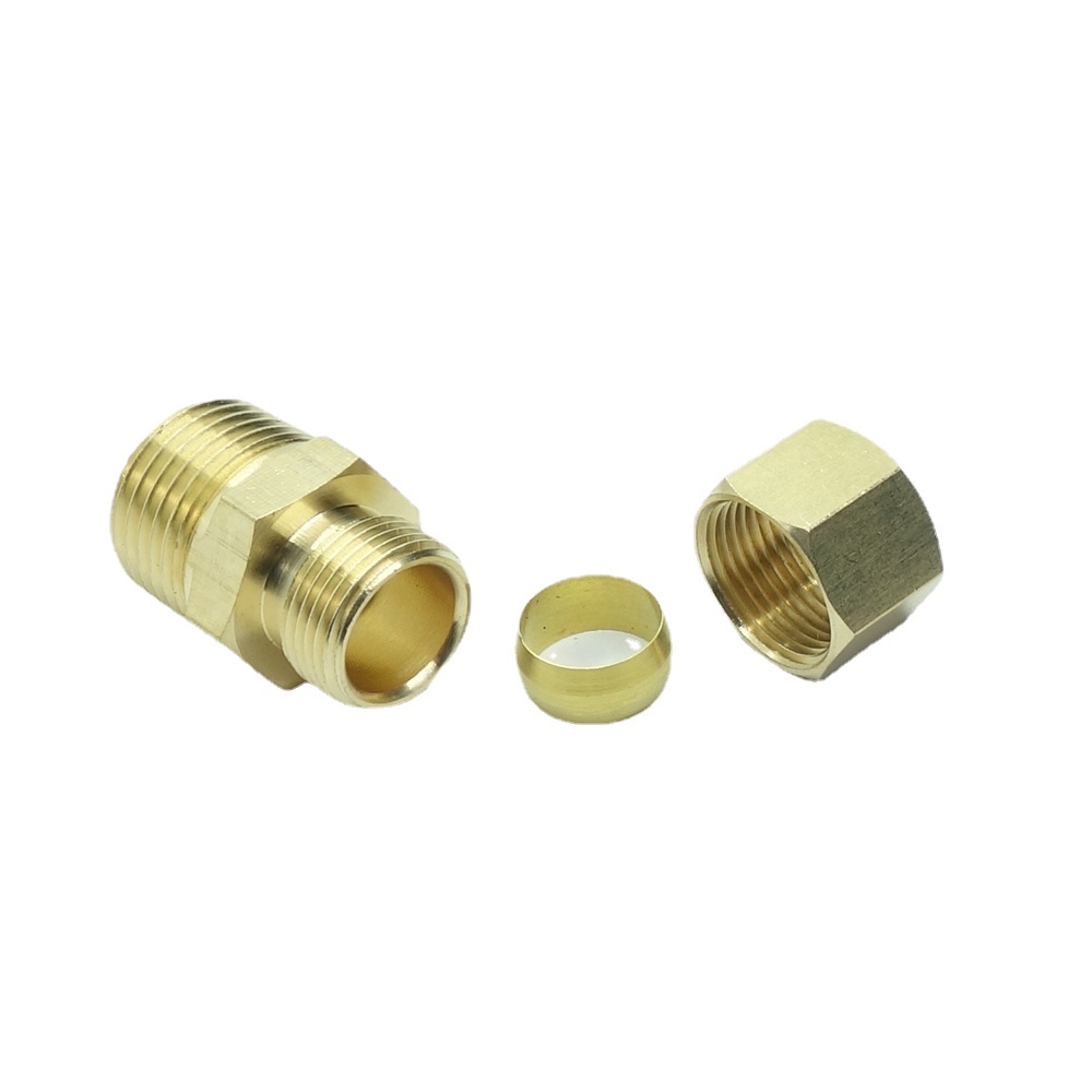Brass Compression Fitting Male Connector