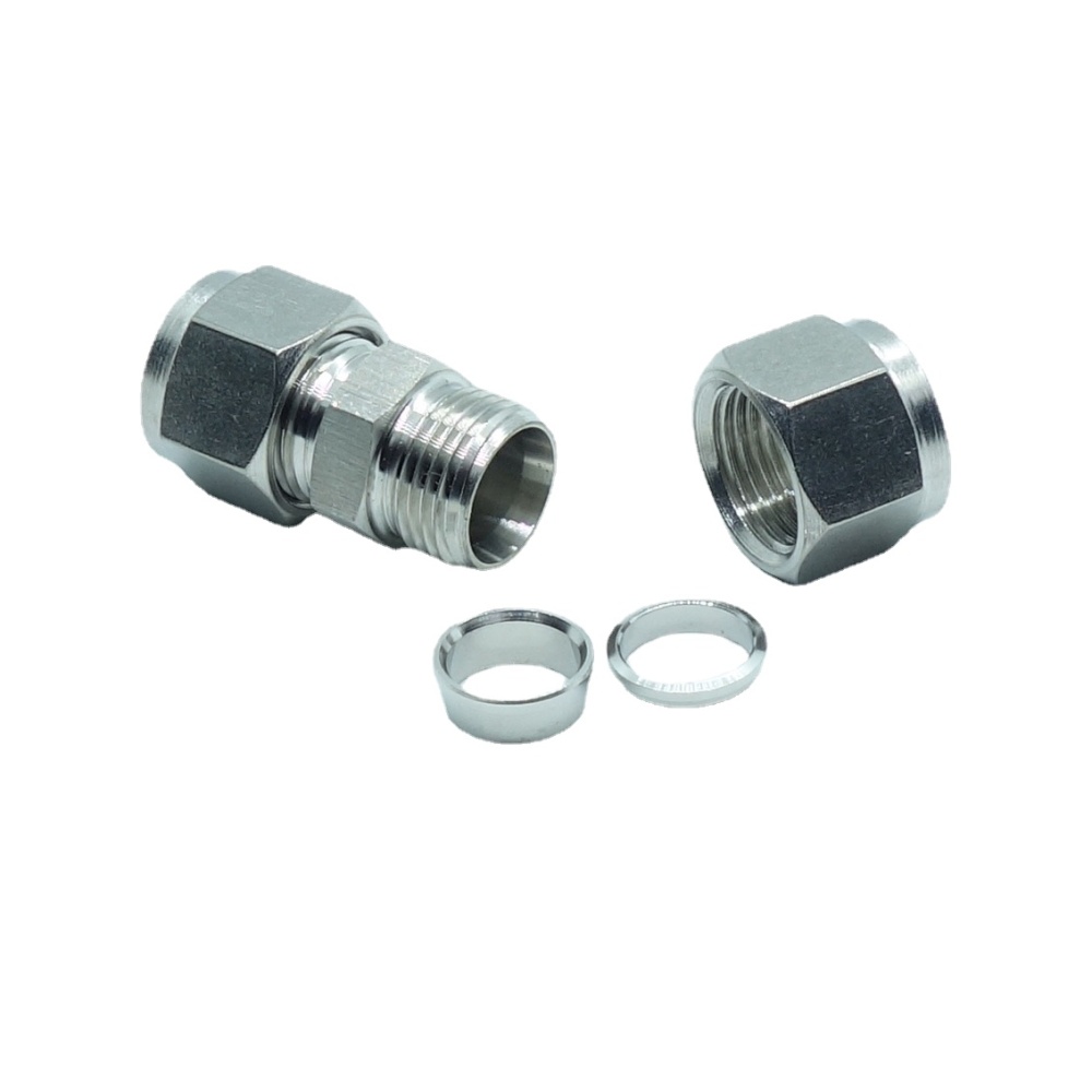 Stainless 304 Double Ferrule Compression Fitting Union
