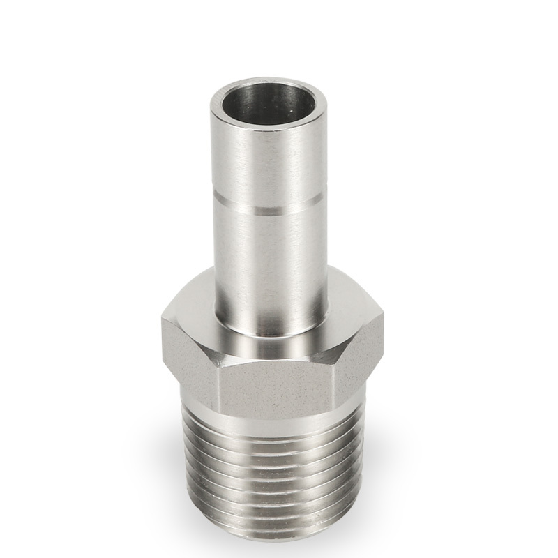SS316 Double Ferrule Tube Fitting Male Adapter