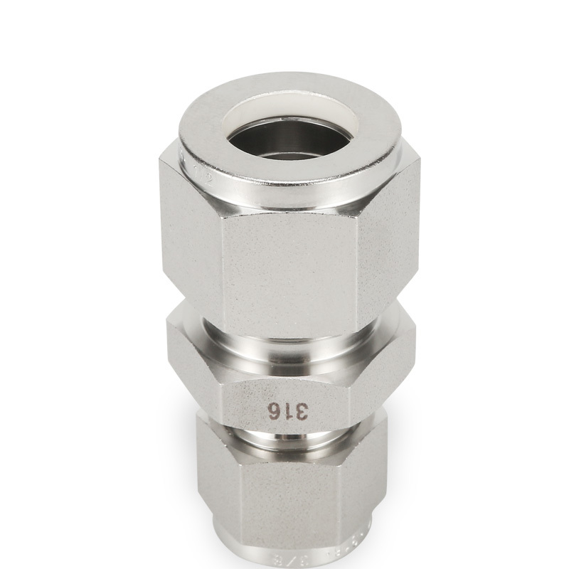 SS316 Double Ferrule Tube Fitting Reducing Union