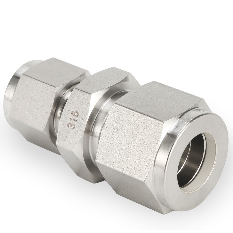 SS316 Double Ferrule Tube Fitting Reducing Union